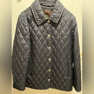 Coach Black Button Down Rain Jacket